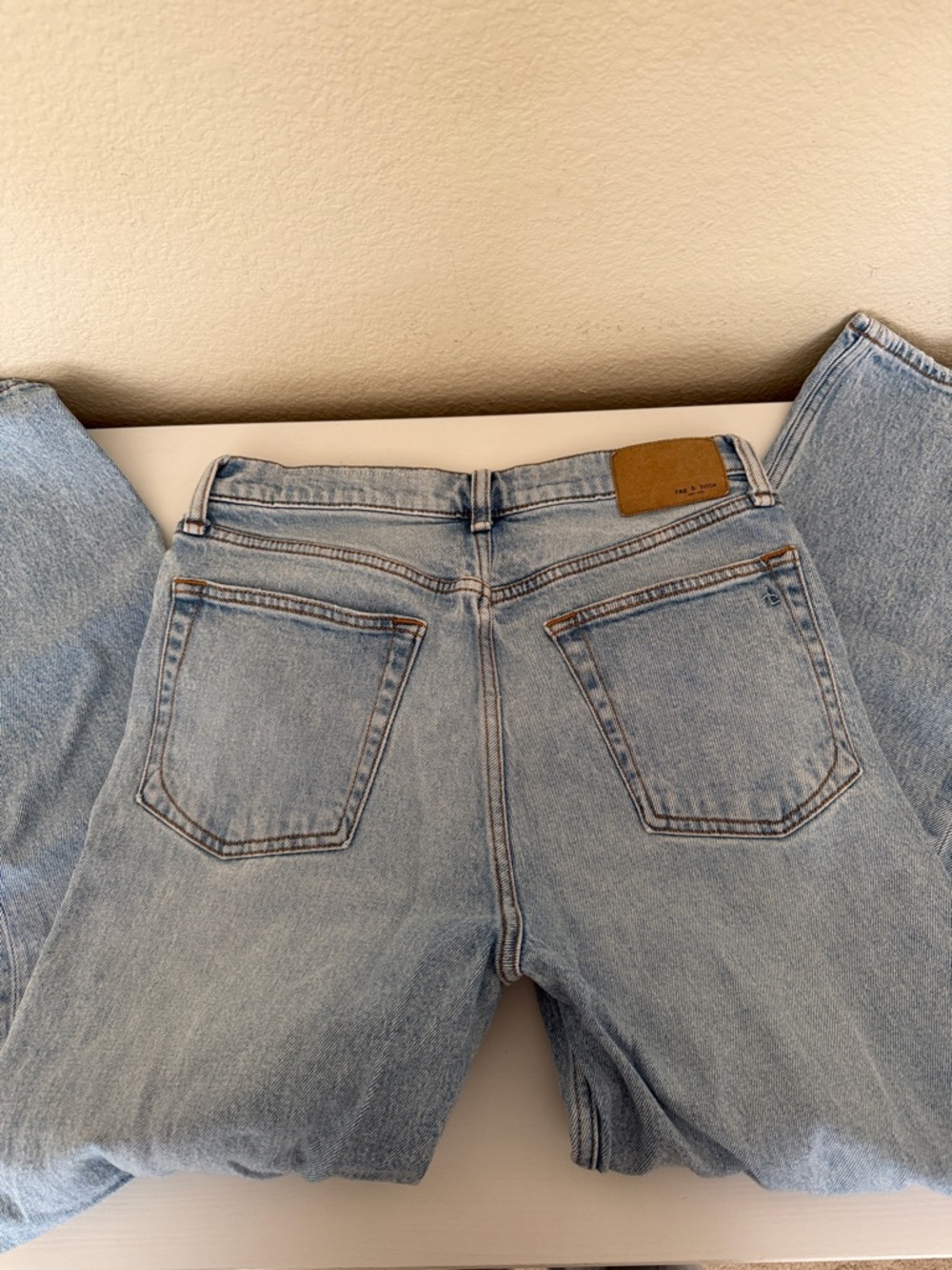 rag & bone harlow mid rise ankle relaxed straight leg jeans